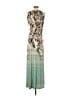 Milano Print Teal Casual Dress Size P (petite) - photo 2