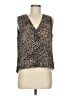 Evereve 100% Polyester Tan Sleeveless Blouse Size M - photo 1