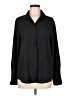 MNG Solid Black Long Sleeve Blouse Size 6 - photo 1