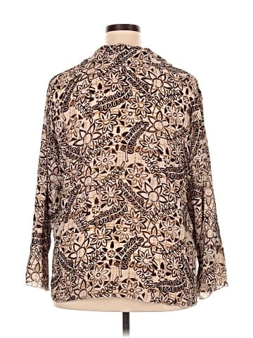 Signature by Robbie Bee 3/4 Sleeve Blouse (view 2)
