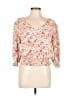Nine Britton 100% Polyester Ivory 3/4 Sleeve Blouse Size L - photo 1
