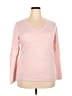 DKNY Jeans 100% Cotton Polka Dots Pink Pullover Sweater Size XXL - photo 1