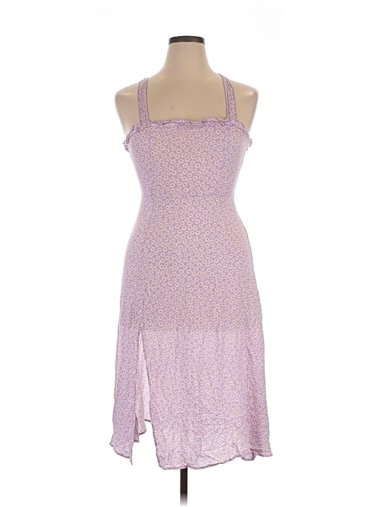 Pre-owned Louna Casual Dress In Purple