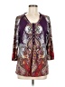 csc studio Purple 3/4 Sleeve Blouse Size M - photo 1
