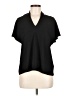 Wardrobe Black Short Sleeve Blouse Size M - photo 1