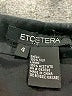 Etcetera 100% Silk Graphic Black Silk Skirt Size 4 - photo 3