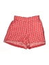 Max Studio 100% Polyester Hearts Red Shorts Size S - photo 1