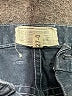 Current/Elliott Chevron-herringbone Blue Denim Shorts Size 27 waist - photo 3
