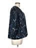 Roan + Ryan 100% Polyester Blue 3/4 Sleeve Blouse Size L - photo 4