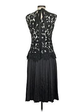 chinese dress ladies Louis Vuitton Marc Jacobs Black and Grey Plaid and Lace Trim Dress Siz