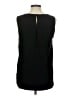 Ann Taylor LOFT 100% Polyester Black Sleeveless Blouse Size M - photo 2