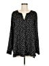Vince Camuto 100% Polyester Polka Dots Black Long Sleeve Blouse Size M - photo 1