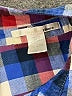 Ellison 100% Cotton Plaid Blue 3/4 Sleeve Button-Down Shirt Size L - photo 7