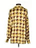 Fate 100% Polyester Color Block Yellow Long Sleeve Blouse Size S - photo 2