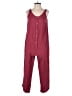 Isabel 100% Cotton Solid Burgundy Jumpsuit Size S - photo 1