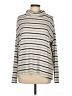 Rafaella Stripes Ivory Turtleneck Sweater Size L - photo 1