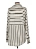 Rafaella Stripes Ivory Turtleneck Sweater Size L - photo 2