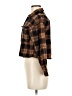 Love Notes 100% Cotton Plaid Brown Long Sleeve Button-Down Shirt Size M - photo 5