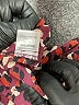 Gibson 100% Polyester Animal Print Burgundy Long Sleeve Blouse Size XXL - photo 8