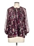 Allison Joy 100% Polyester Burgundy Long Sleeve Blouse Size L - photo 1