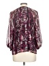Allison Joy 100% Polyester Burgundy Long Sleeve Blouse Size L - photo 2