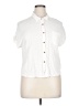Moa Moa White Short Sleeve Blouse Size XL - photo 1