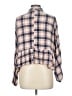 Jun & Ivy 100% Rayon Plaid Tan 3/4 Sleeve Blouse Size L - photo 2
