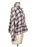 Jun & Ivy 100% Rayon Plaid Tan 3/4 Sleeve Blouse Size L - photo 4