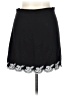 Mi ami 100% Rayon Solid Black Casual Skirt Size L - photo 1