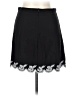 Mi ami 100% Rayon Solid Black Casual Skirt Size L - photo 2