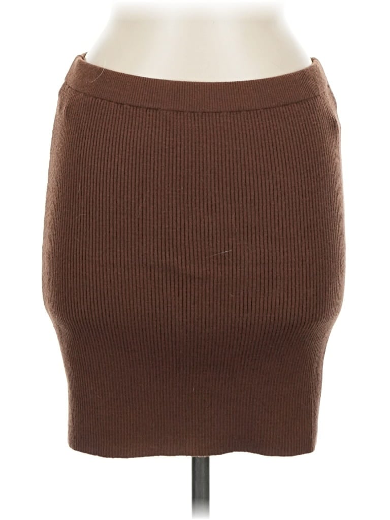Pre-owned Cotton Candy La Casual Skirt In Brown