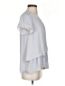 Hazel 100% Polyester Gray Short Sleeve Blouse Size S - photo 4