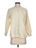 Unbranded Ivory 3/4 Sleeve Button-Down Shirt Size S - photo 1
