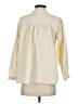Unbranded Ivory 3/4 Sleeve Button-Down Shirt Size S - photo 2