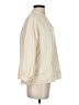 Unbranded Ivory 3/4 Sleeve Button-Down Shirt Size S - photo 4