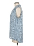 Laundry by Shelli Segal 100% Polyester Blue Sleeveless Blouse Size M - photo 5