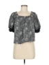 Ann Taylor LOFT Gray Short Sleeve Blouse Size M - photo 1
