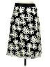 Etcetera 100% Silk Graphic Black Silk Skirt Size 4 - photo 2