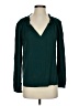 Hinge 100% Rayon Green Long Sleeve Blouse Size XXS - photo 1