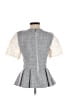 Rebecca Taylor 100% Polyester Gray Short Sleeve Top Size 2 - photo 2