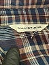 Max Studio 100% Rayon Plaid Blue 3/4 Sleeve Button-Down Shirt Size M (estimated) - photo 7