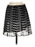 Madewell 100% Polyester Chevron-herringbone Black Casual Skirt Size 0 - photo 2