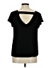 NY Collection Black Short Sleeve Top Size M - photo 2