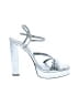 Zara Metallic Silver Blue Sandals Size EU 41 - photo 1