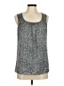 Ann Taylor LOFT 100% Polyester Gray Sleeveless Blouse Size M - photo 1