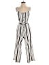 Ann Taylor LOFT Stripes Ivory Jumpsuit Size 2 - photo 1
