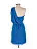 Rebecca Taylor 100% Polyester Solid Blue Cocktail Dress Size 6 - photo 2