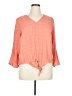 Torrid 100% Rayon Orange 3/4 Sleeve Blouse Size 1X Plus (1) - photo 1