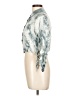 Love Notes 100% Rayon Print Teal 3/4 Sleeve Blouse Size L - photo 5