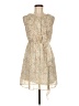 H&M 100% Polyester Paisley Ivory Cocktail Dress Size 6 - photo 1